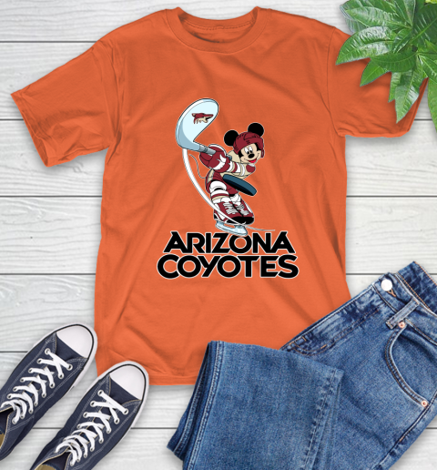 NHL Hockey Arizona Coyotes Cheerful Mickey Mouse Shirt T-Shirt 5