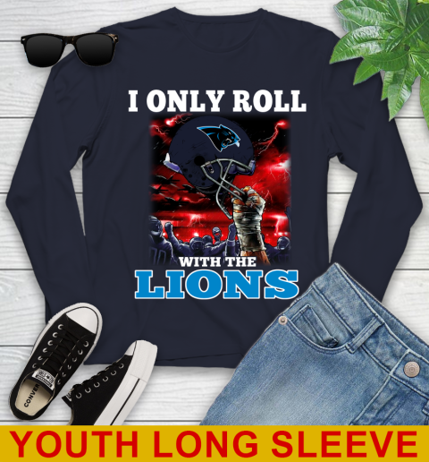 Carolina Panthers NFL Football I Only Roll With My Team Sports Youth Long Sleeve 2
