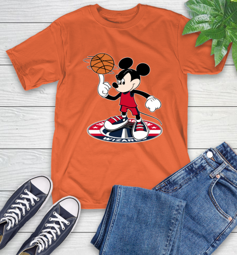 NBA Basketball Washington Wizards Cheerful Mickey Disney Shirt T-Shirt 5