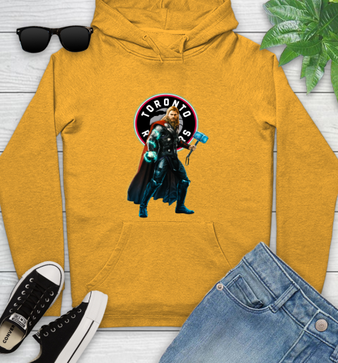 NBA Thor Avengers Endgame Basketball Toronto Raptors Youth Hoodie 4 NBA Thor Avengers Endgame Basketball Toronto Raptors Youth Hoodie - Image 4