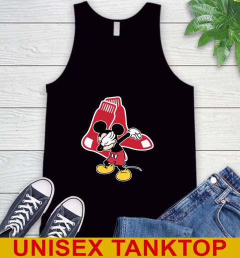 Boston Red Sox MLB Baseball Dabbing Mickey Disney Sports Tank Top 3 Boston Red Sox MLB Baseball Dabbing Mickey Disney Sports Tank Top - Image 3