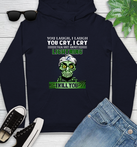 NHL Talk Shit About Tampa Bay Lightning I Kill You Achmed The Dead Terrorist Jeffrey Dunham Hockey Youth Hoodie 3