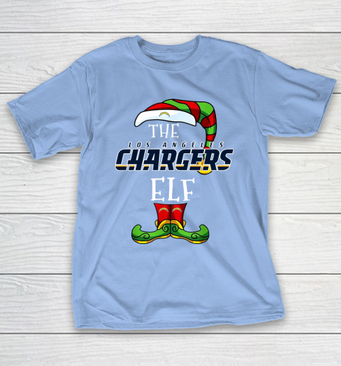 Los Angeles Chargers Christmas ELF Funny NFL T-Shirt 10