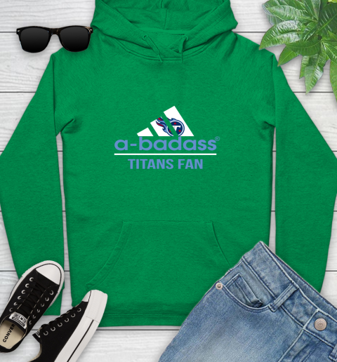 NFL A Badass Tennessee Titans Fan Adidas Football Sports Youth Hoodie 9