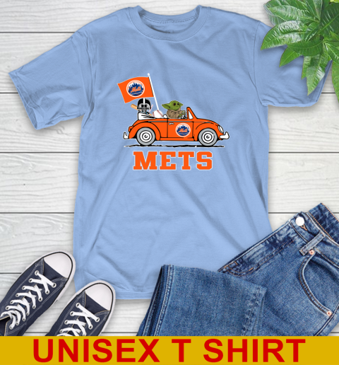 MLB Baseball New York Mets Darth Vader Baby Yoda Driving Star Wars Shirt T-Shirt 11