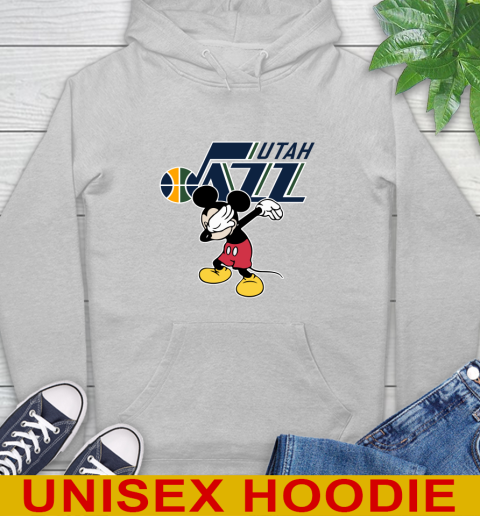 Utah Jazz NBA Basketball Dabbing Mickey Disney Sports Hoodie 6