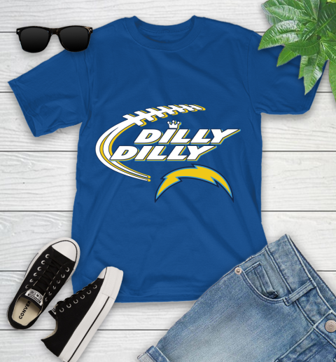 NFL Los Angeles Chargers Dilly Dilly Football Sports Youth T-Shirt 9