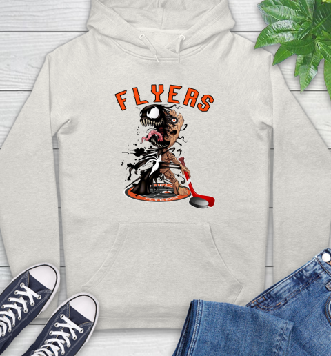 NHL Philadelphia Flyers Hockey Venom Groot Guardians Of The Galaxy Hoodie 12