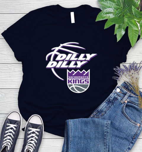 NBA Sacramento Kings Dilly Dilly Basketball Sports Women's T-Shirt 3