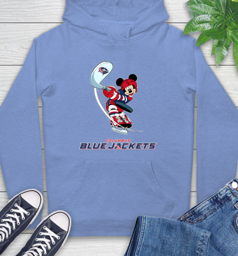 NHL Hockey Columbus Blue Jackets Cheerful Mickey Mouse Shirt Hoodie 12