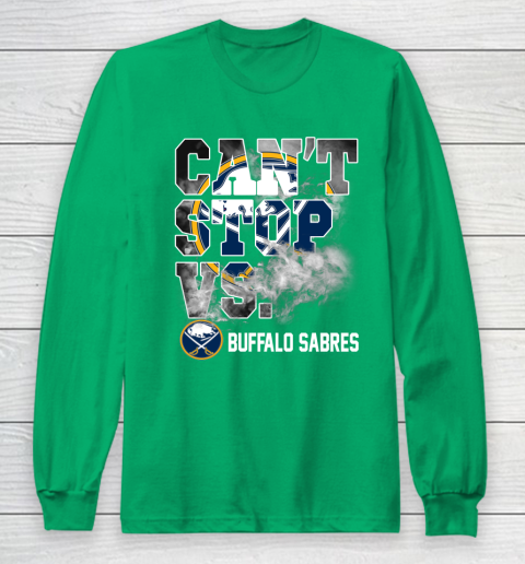NHL Buffalo Sabres Hockey Can't Stop Vs Long Sleeve T-Shirt 4