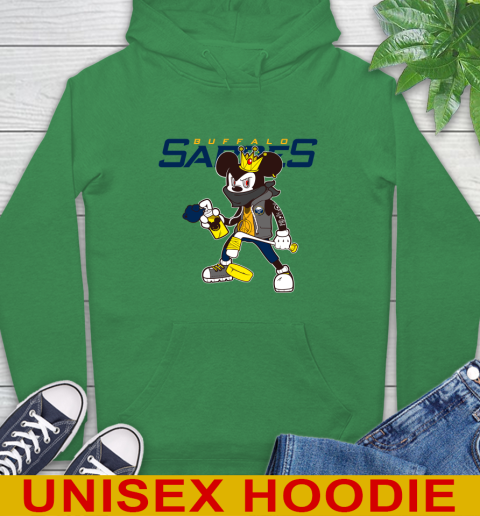 Buffalo Sabres NHL Hockey Mickey Peace Sign Sports Hoodie 8