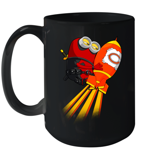 NFL Football Chicago Bears Deadpool Minion Marvel Shirt Ceramic Mug 15oz