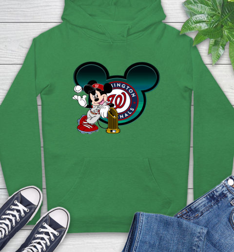 MLB Washington Nationals The Commissioner's Trophy Mickey Mouse Disney Hoodie 8