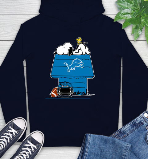 Detroit Lions NFL Football Snoopy Woodstock The Peanuts Movie Hoodie 4