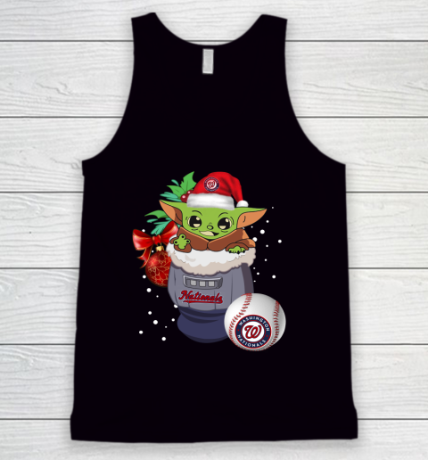 Washington Nationals Christmas Baby Yoda Star Wars Funny Happy MLB Tank Top