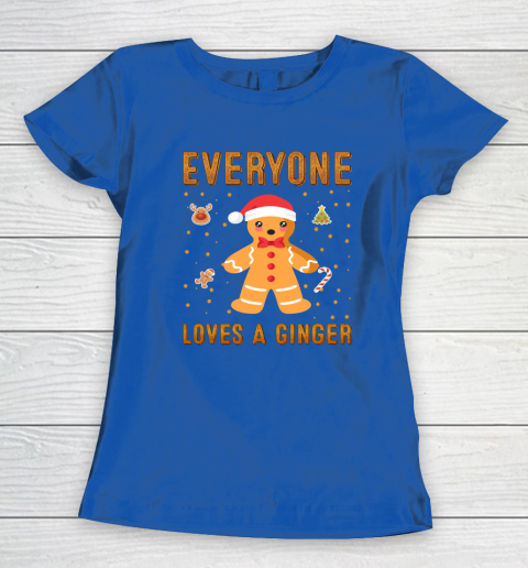 Everyone Loves A Ginger Funny Christmas Women's T-Shirt 8