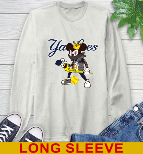 New York Yankees MLB Baseball Mickey Peace Sign Sports Long Sleeve T-Shirt 12