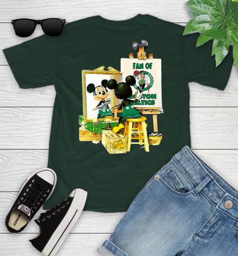 NBA Basketball Boston Celtics Mickey Drawing Shirt 97