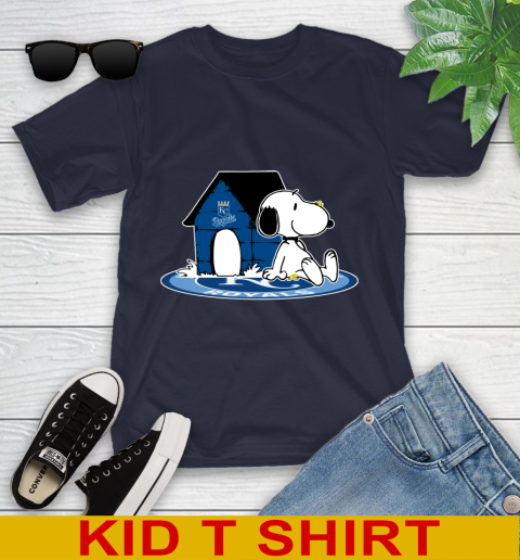 MLB Baseball Kansas City Royals Snoopy The Peanuts Movie Shirt Youth T-Shirt 3