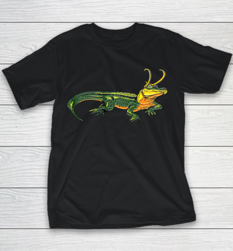 Loki gator Alligator loki Croki Crocodile God of mischief Youth T-Shirt