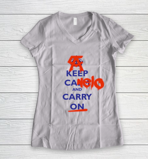 Keep Canelo And Carry On Women's V-Neck T-Shirt