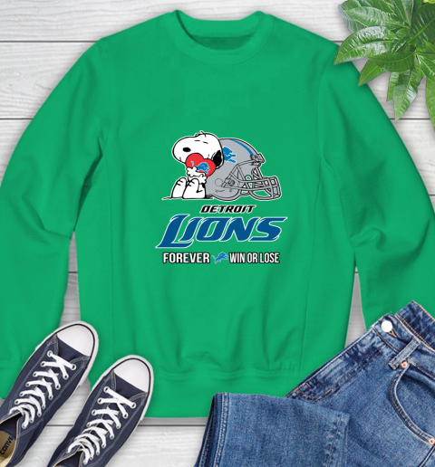 NFL The Peanuts Movie Snoopy Forever Win Or Lose Football Detroit Lions 30