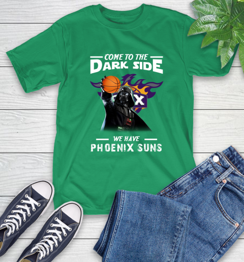 NBA Come To The Dark Side We Have Phoenix Suns Star Wars Darth Vader Basketball T-Shirt 7