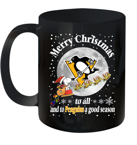 Pittsburgh Penguins Merry Christmas To All And To Penguins A Good Season NHL Hockey Sports Ceramic Mug 11oz