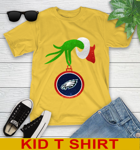 Philadelphia Eagles Grinch Merry Christmas NFL Football Youth T-Shirt 8
