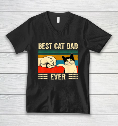 Best Cat Dad Ever V-Neck T-Shirt