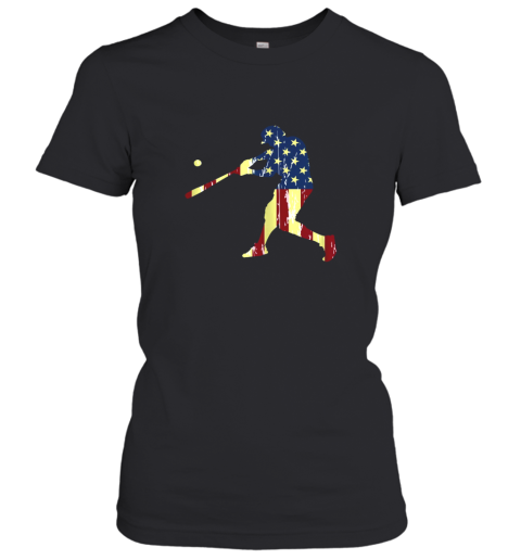 Patriotic American Flag Baseball Shirt, Baseball Women's T-Shirt