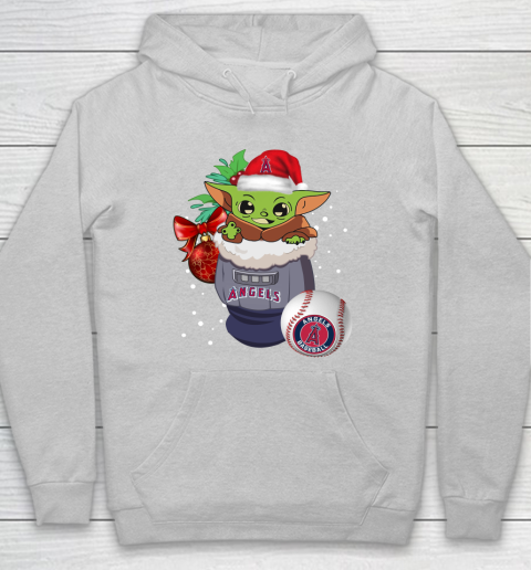 Los Angeles Angels Christmas Baby Yoda Star Wars Funny Happy MLB Hoodie 6