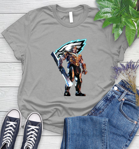 NFL Thanos Gauntlet Avengers Endgame Football Philadelphia Eagles Women's T-Shirt 10