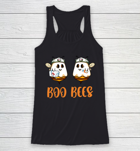 Boo Bees Nurse Ghost Halloween Matching Couples Costume Racerback Tank