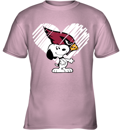 dx7s happy christmas with arizona cardinals snoopy youth t shirt 26 front light pink