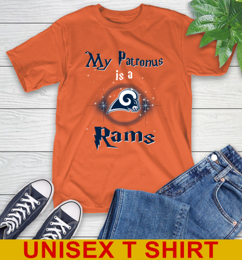 NFL Football Harry Potter My Patronus Is A Los Angeles Rams T-Shirt 4