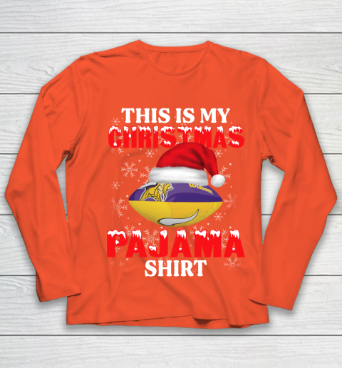 Minnesota Vikings This Is My Christmas Pajama Shirt NFL Youth Long Sleeve 3