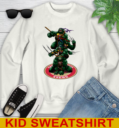 NFL Football San Francisco 49ers Teenage Mutant Ninja Turtles Shirt Youth Sweatshirt