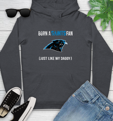 NFL Carolina Panthers Football Loyal Fan Just Like My Daddy Shirt Youth Hoodie 8