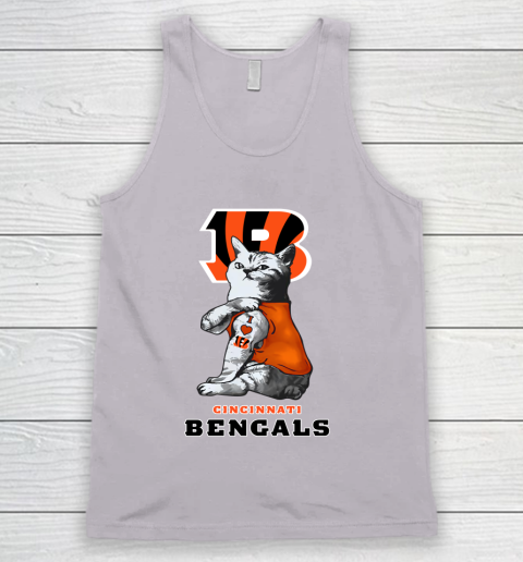 NFL Football My Cat Loves Cincinnati Bengals Tank Top 3