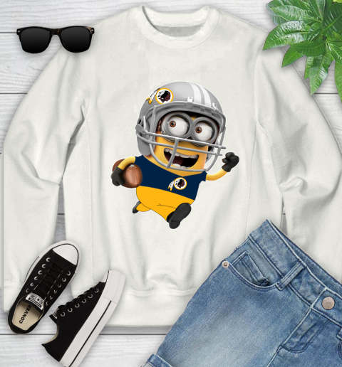 NFL Washington Redskins Minions Disney Football Sports Youth Sweatshirt