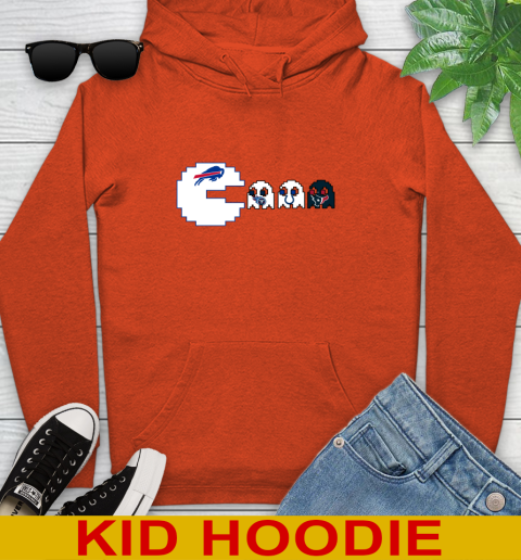 Buffalo Bills NFL Football Pac Man Champion Youth Hoodie 5