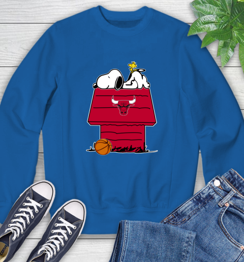 Chicago Bulls NBA Basketball Snoopy Woodstock The Peanuts Movie Sweatshirt 8