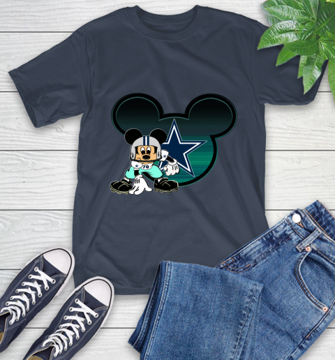 NFL Dallas Cowboys Mickey Mouse Disney Football T Shirt T-Shirt 4