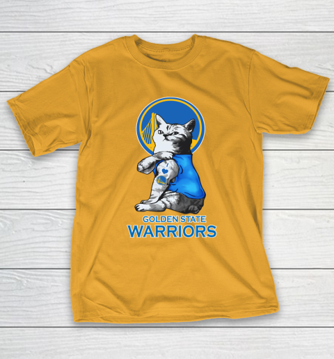 NBA Basketball My Cat Loves Golden State Warriors T-Shirt 2