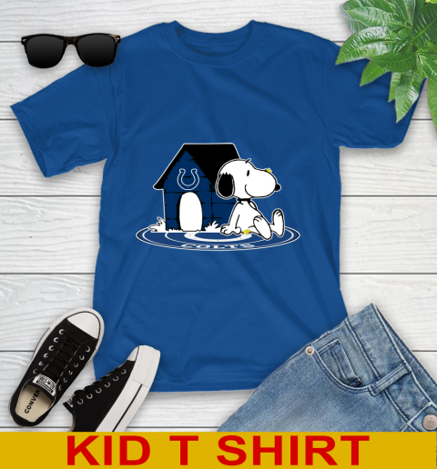 NFL Football Indianapolis Colts Snoopy The Peanuts Movie Shirt Youth T-Shirt 9