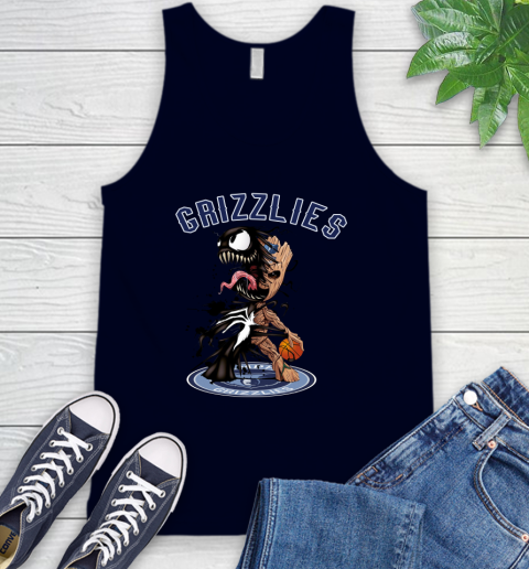 NBA Memphis Grizzlies Basketball Venom Groot Guardians Of The Galaxy Tank Top 4 NBA Memphis Grizzlies Basketball Venom Groot Guardians Of The Galaxy Tank Top - Image 4