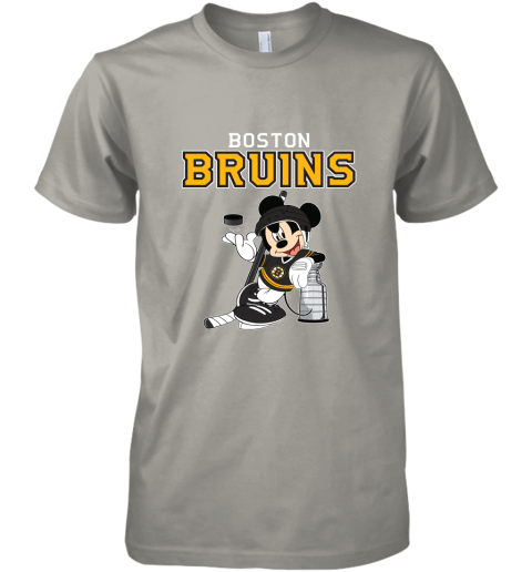 Mickey Boston Bruins With The Stanley Cup Hockey NHL Premium Men's T-Shirt