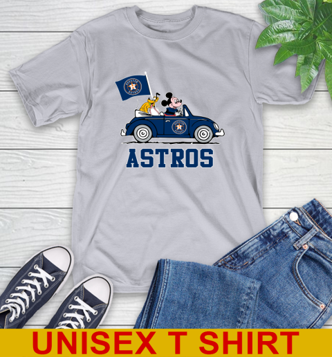 MLB Baseball Houston Astros Pluto Mickey Driving Disney Shirt T-Shirt 6